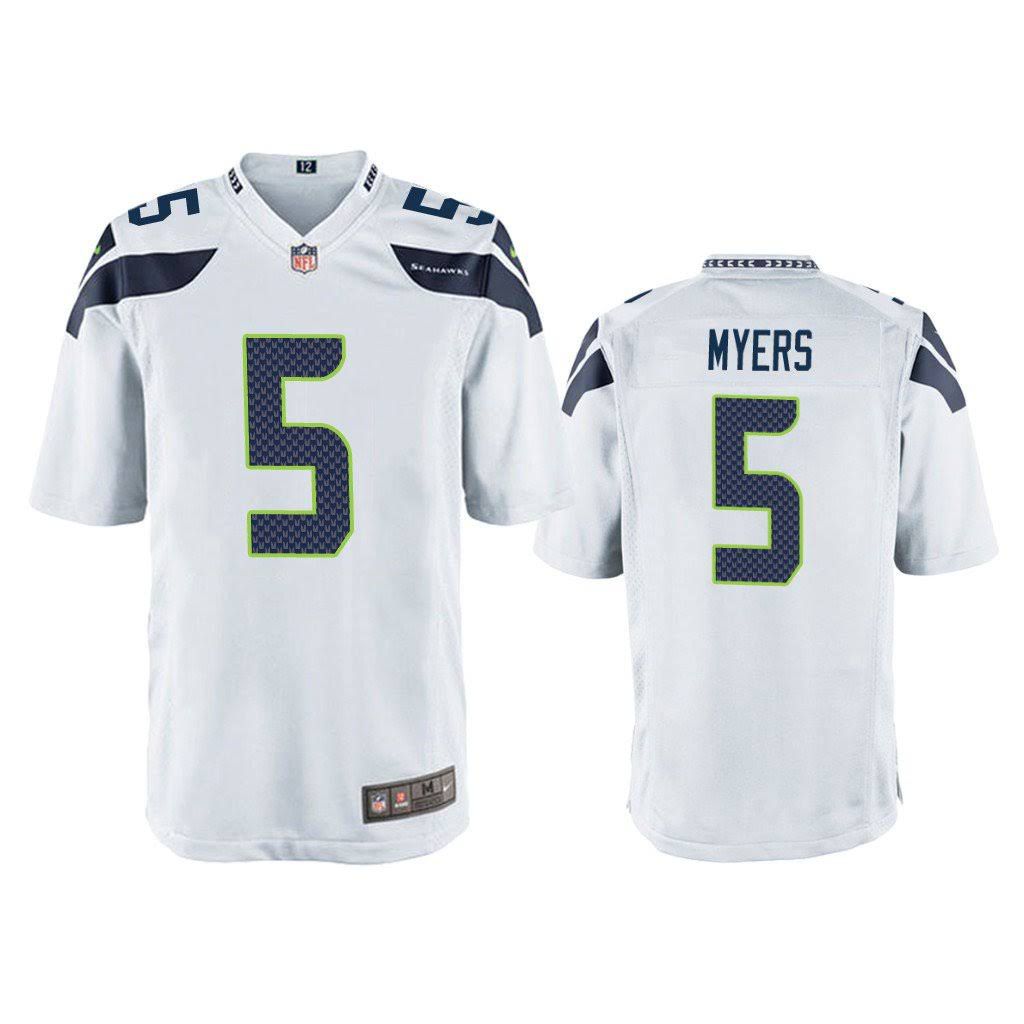 Men Seattle Seahawks #5 Jason Myers Nike White Game NFL Jersey->seattle seahawks->NFL Jersey